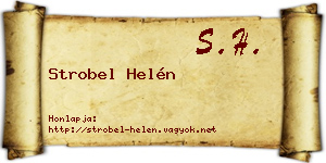 Strobel Helén névjegykártya